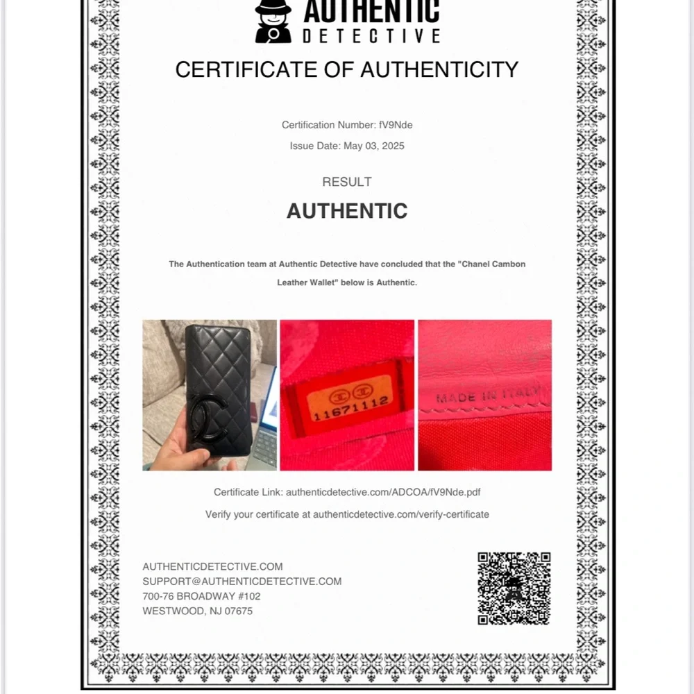 Chanel Cambon Pink Interior BiFold Wallet WITH COA - Picture 2 of 14